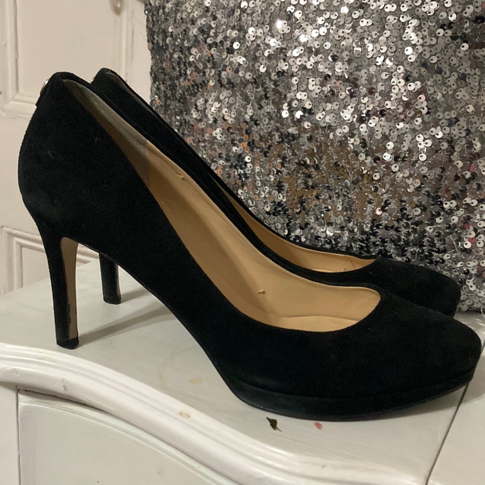 Ivanka Trump Black Suede Sz 9M